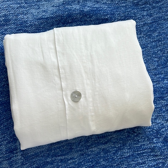 Pottery Barn Bedding Pottery Barn White Linen Queen Duvet Cover